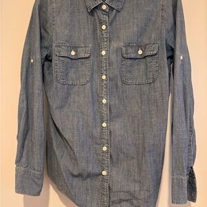 Women's Blue Chambray Shirt